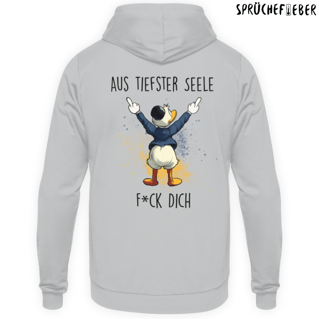 Aus tiefster Seele - Unisex Hoodie Rückendruck