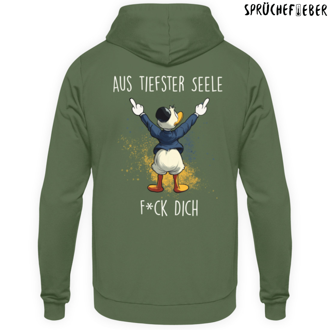 Aus tiefster Seele - Unisex Hoodie Rückendruck