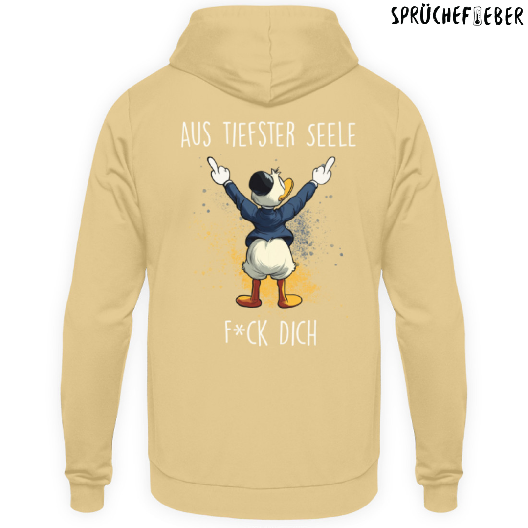 Aus tiefster Seele - Unisex Hoodie Rückendruck