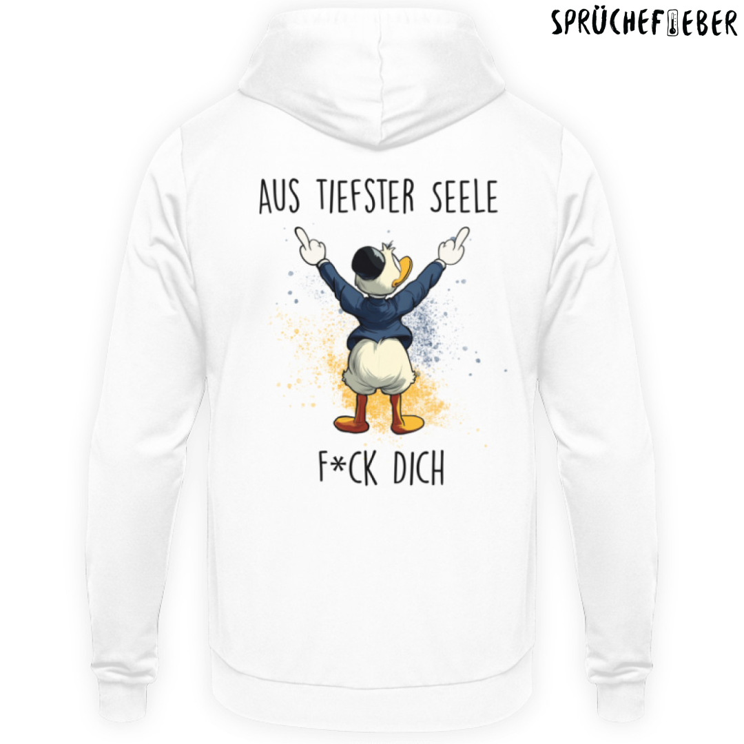 Aus tiefster Seele - Unisex Hoodie Rückendruck