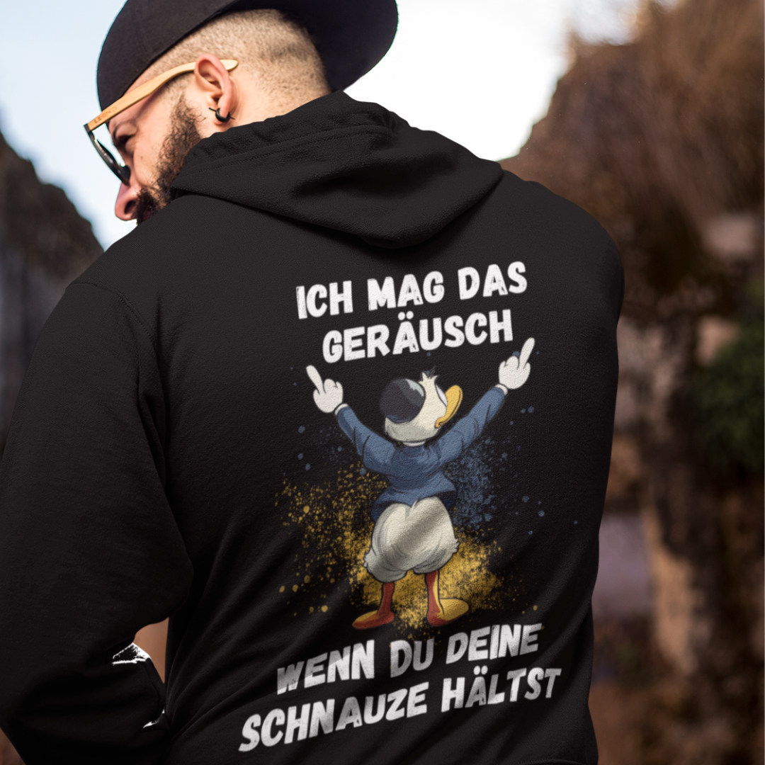 Ich mag das Geräusch Rückendruck - Unisex Hoodie