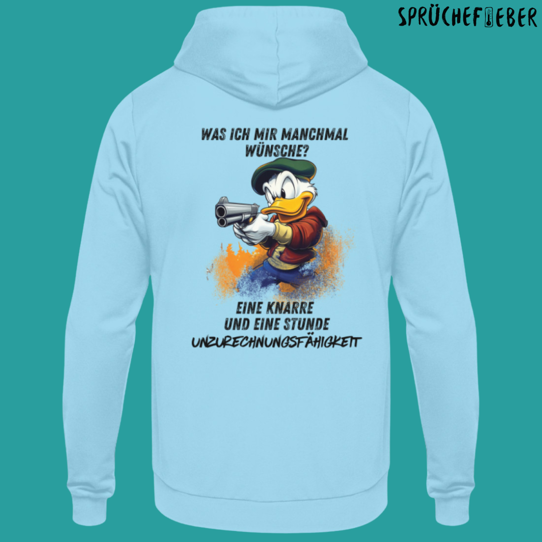 Was ich mir manchmal wünsche Rückendruck - Unisex Hoodie
