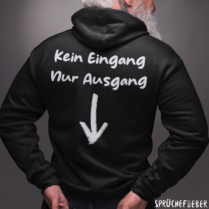 Kein Eingang - Unisex Hoodie Rückendruck